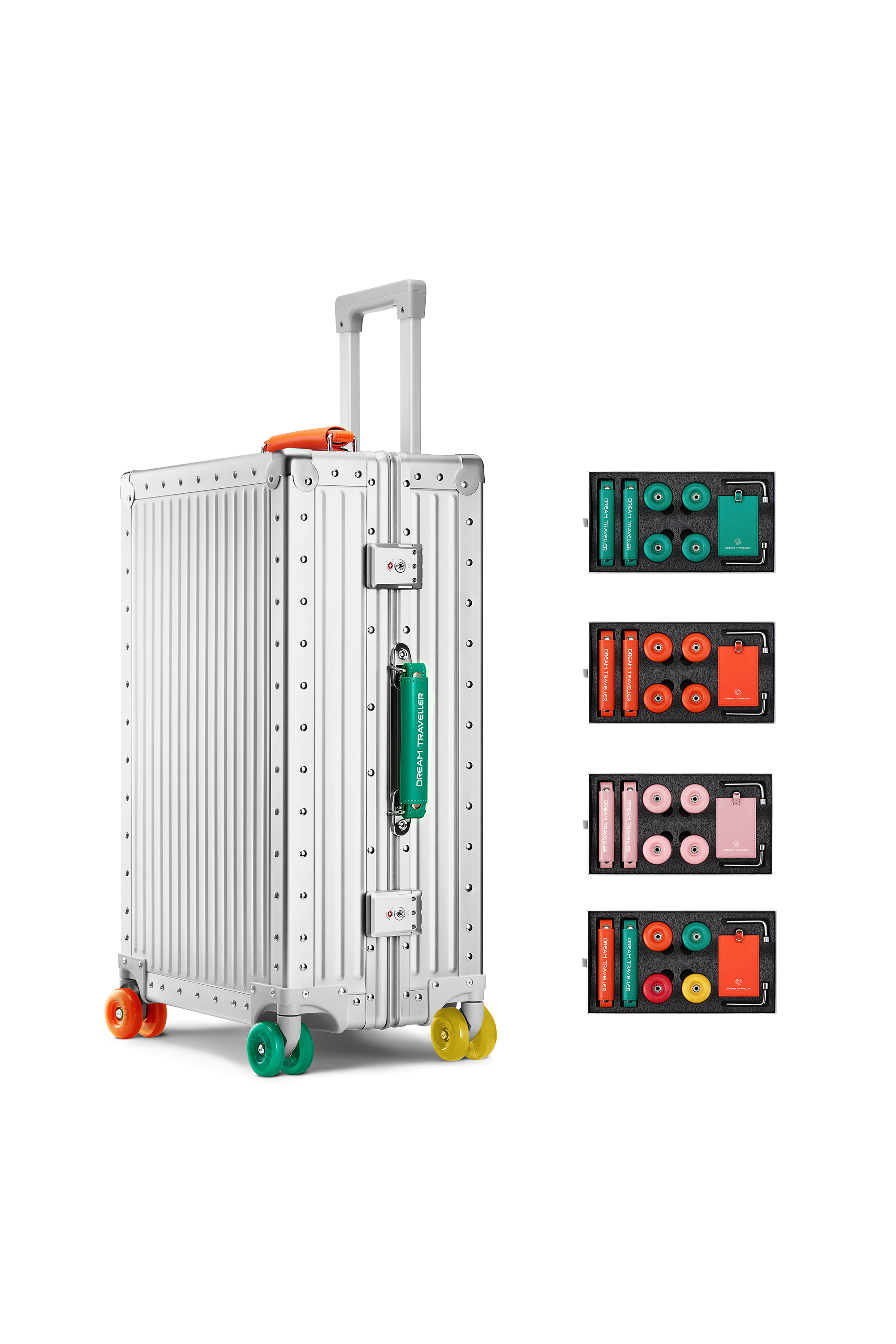 Detachable Color Kit | Wheels, Handles & Tags