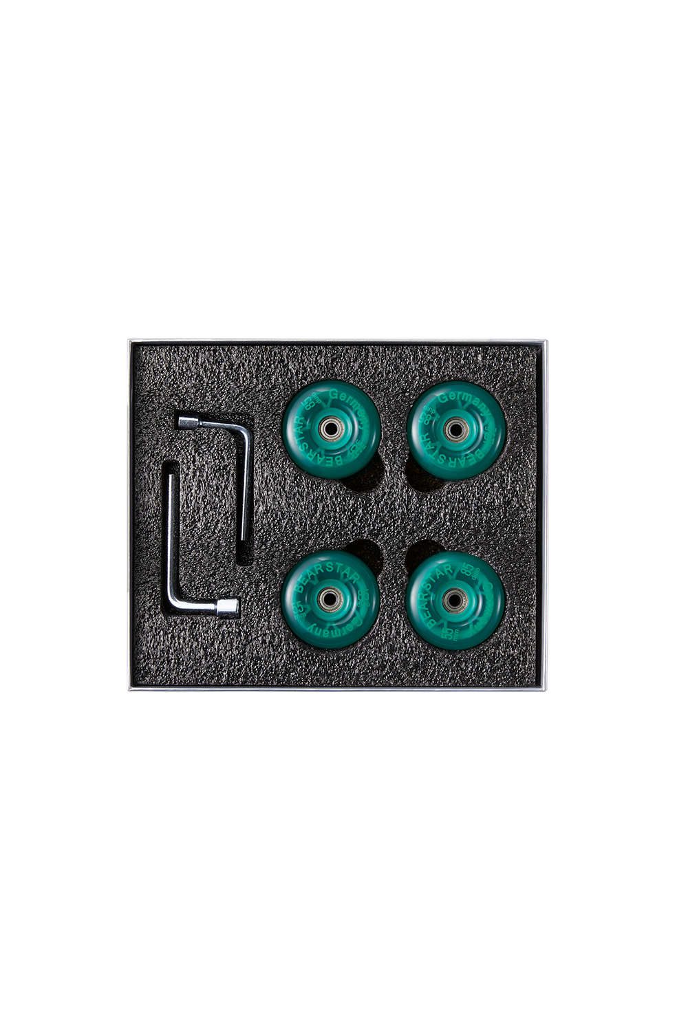 Kit de roues colorées pour bagages en polycarbonate