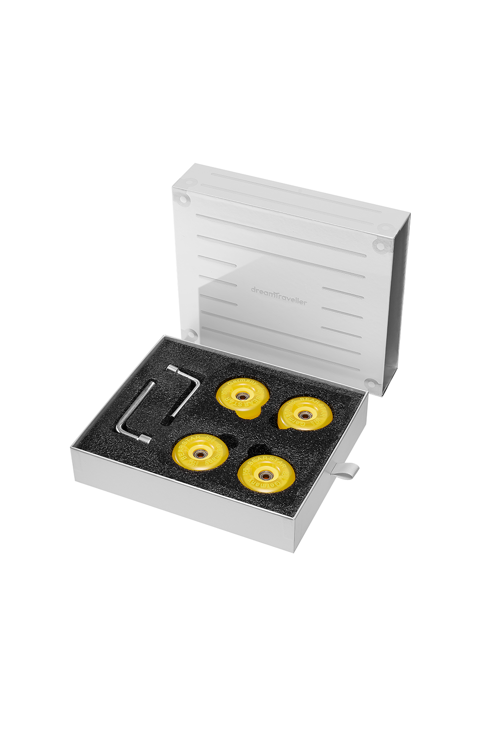 Kit de roues colorées pour bagages en polycarbonate
