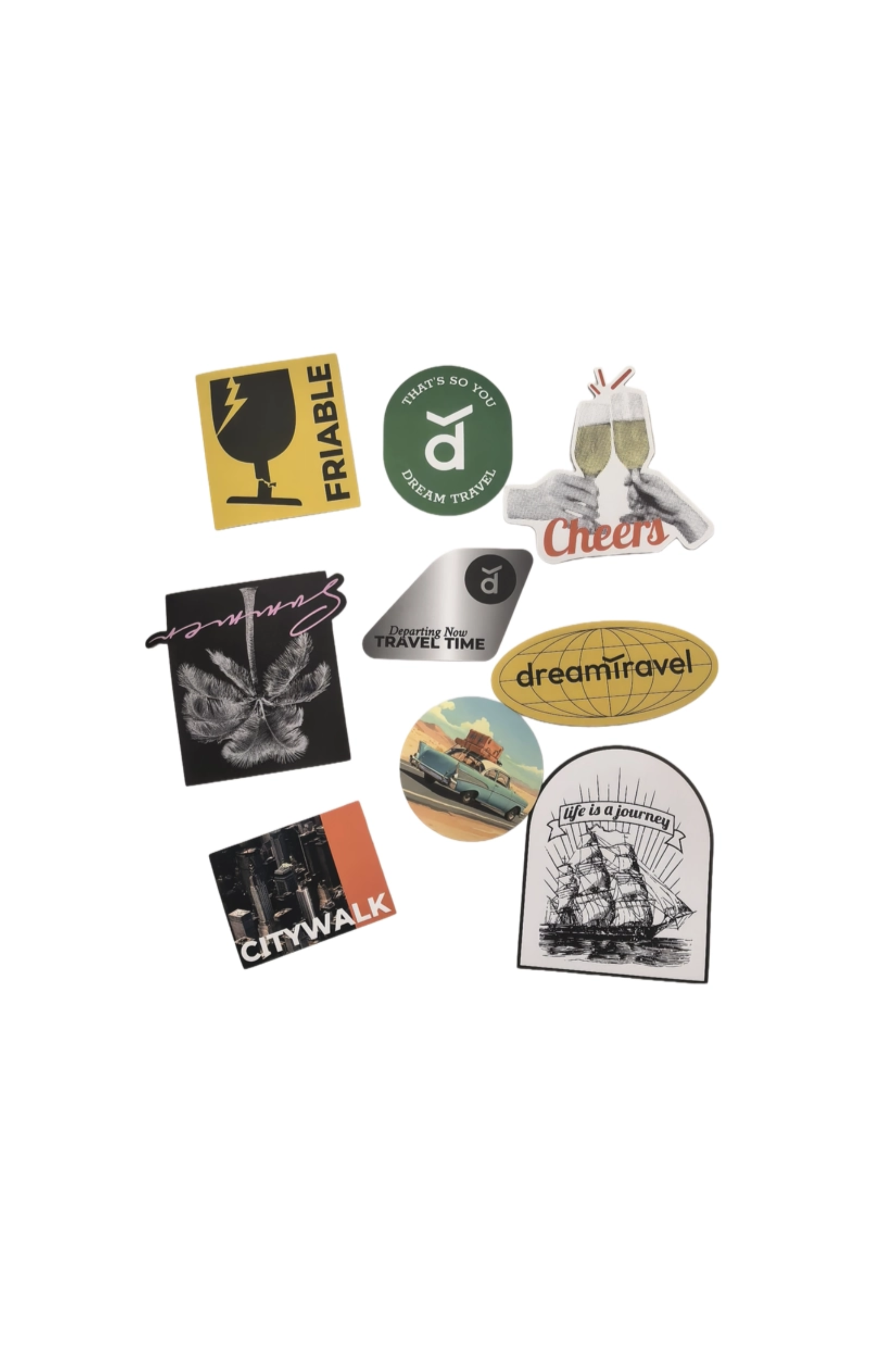 DreamTraveller Luggage Stickers