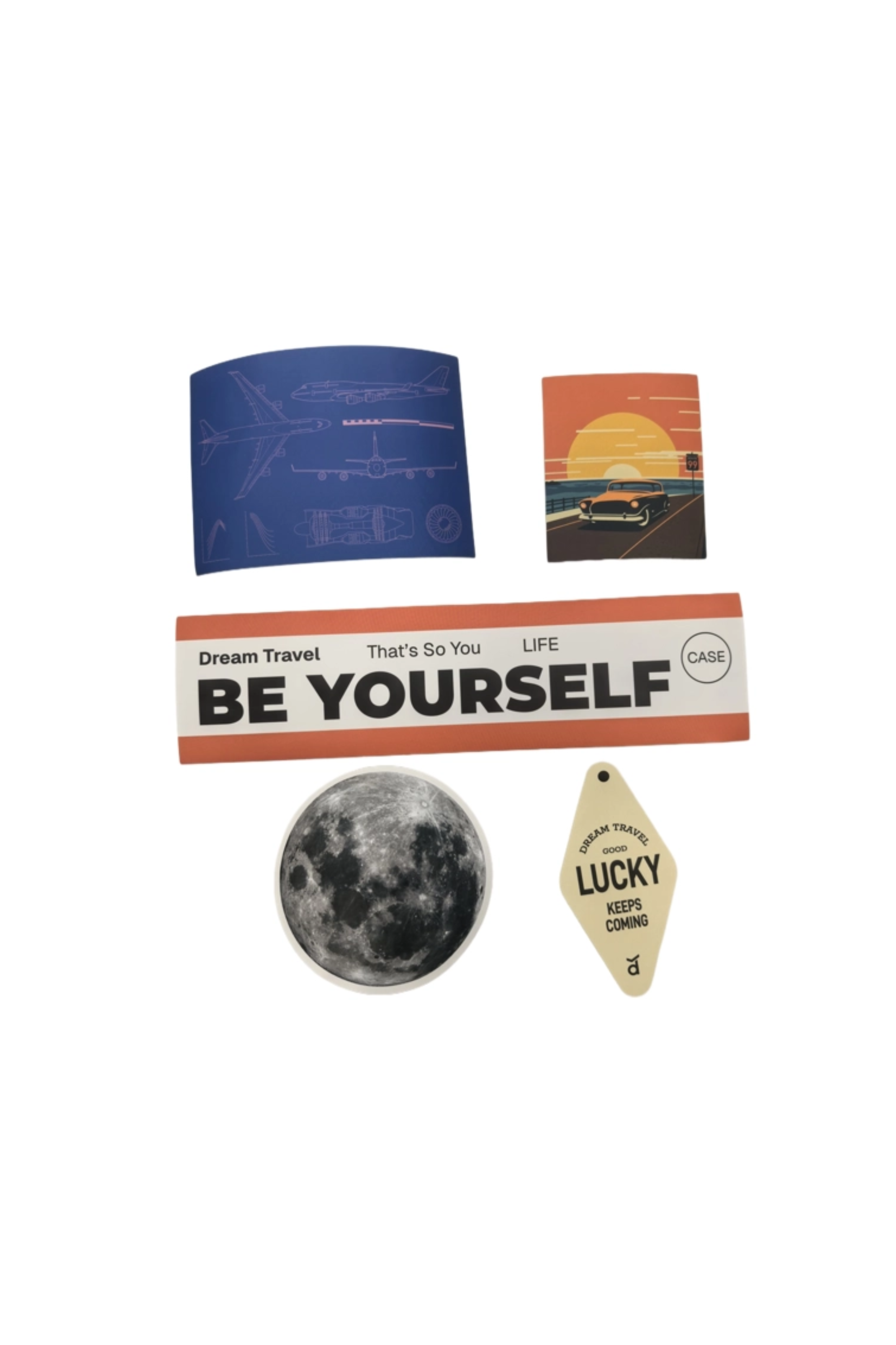 DreamTraveller Luggage Stickers